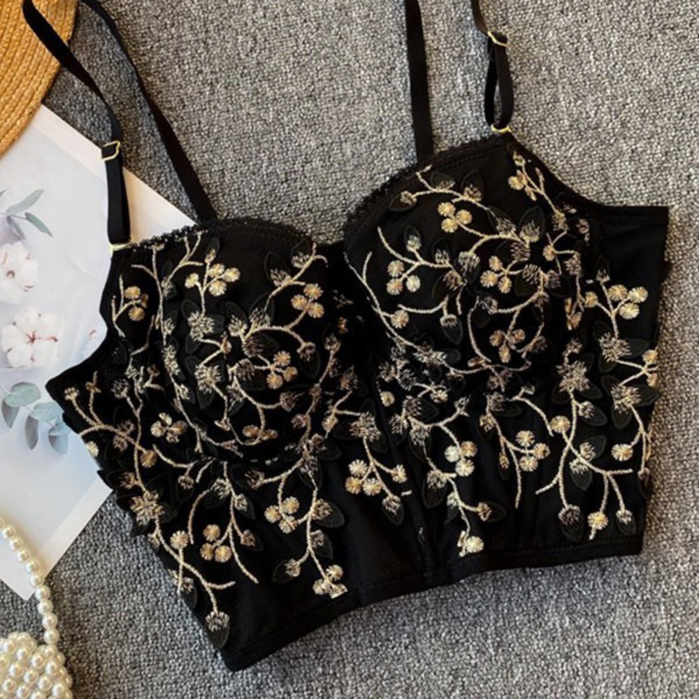 Vintage lace bustier top - Picture 2 of 4